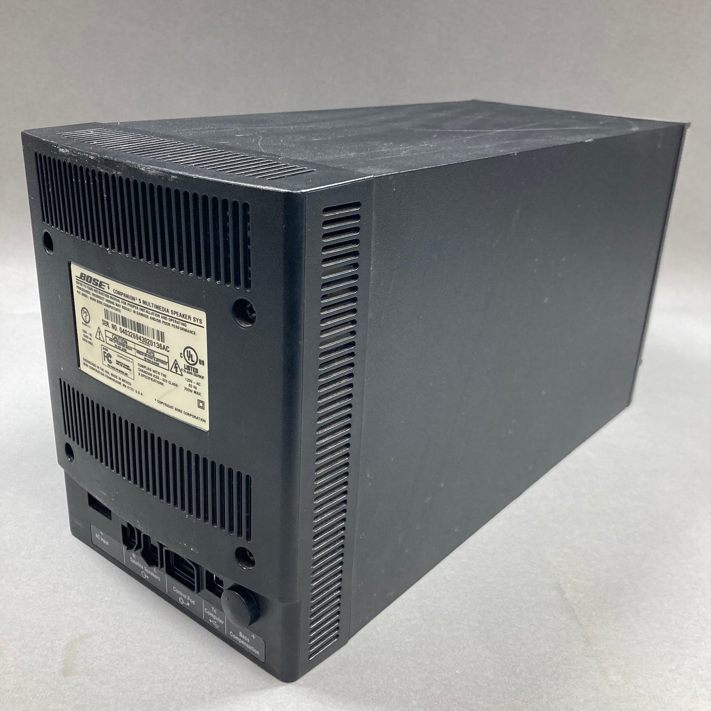 Bose Mulitmedia Subwoofer Subwoofer Black
