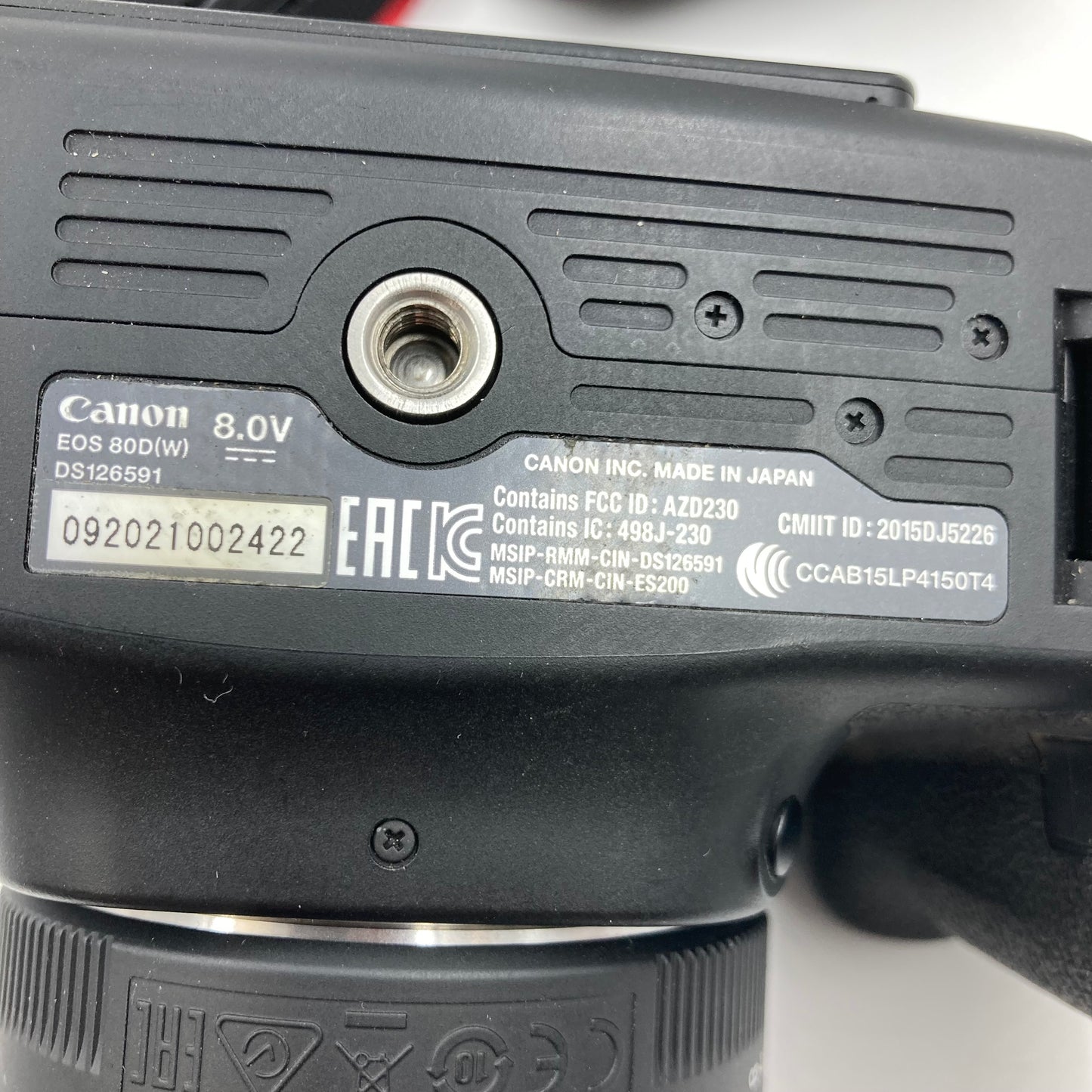 Canon EOS 80D 24.2MP Digital SLR DSLR Camera