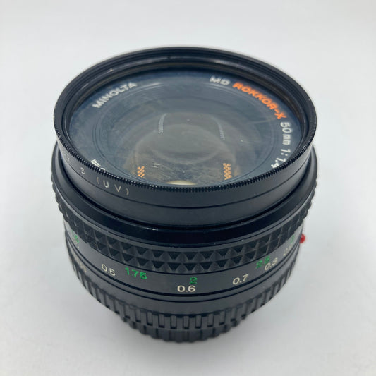 Minolta MD Rokkor-x 50mm 1:1.4 55mm 50mm f/1.4