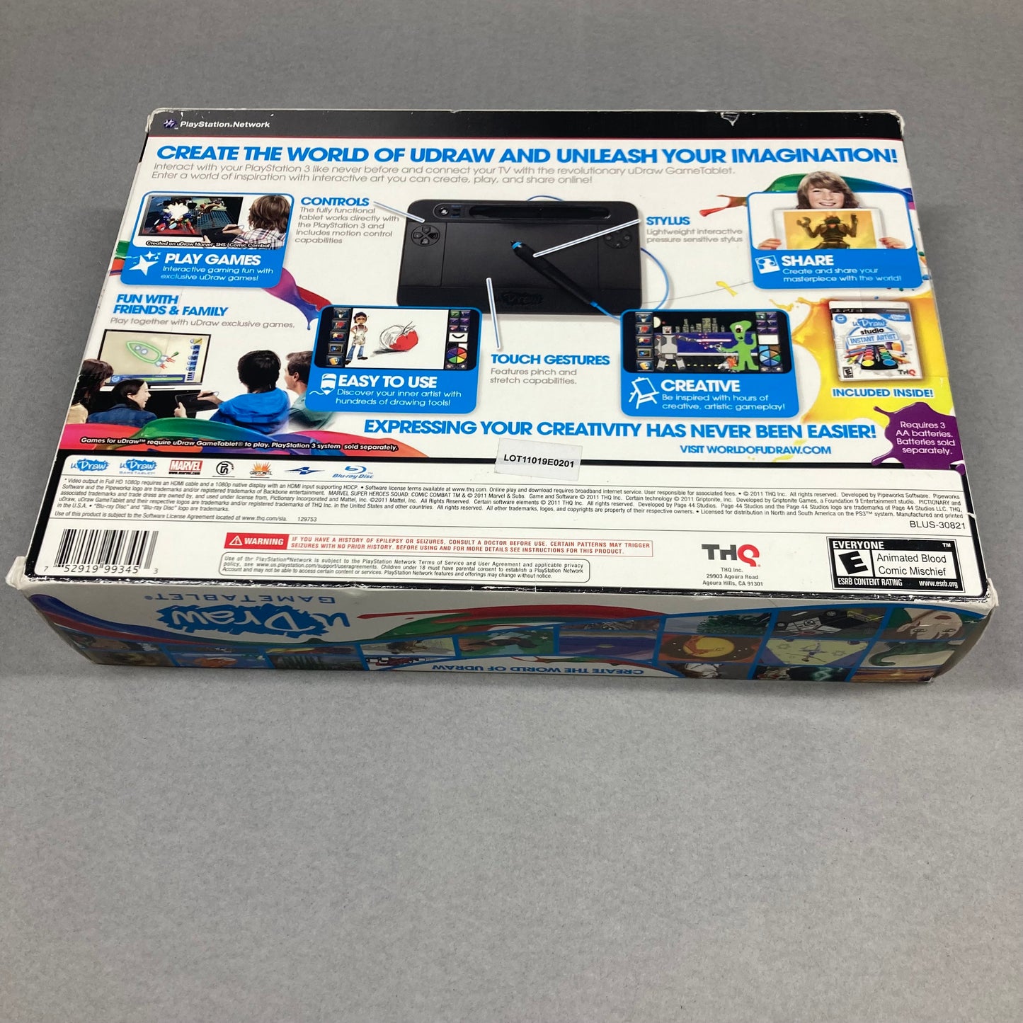 New THQ uDraw Game Tablet