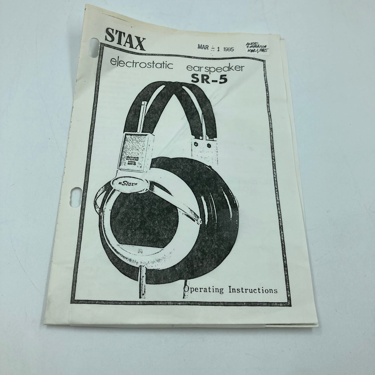 Stax SRD-6/SB Electrostatic Ear Speaker Black