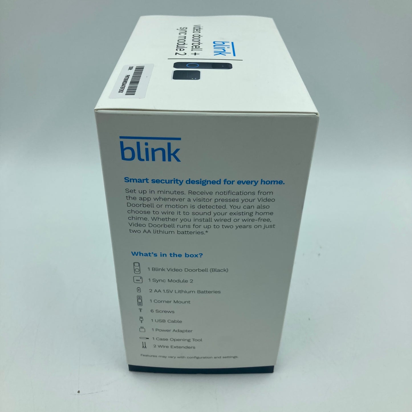 New Blink Video Doorbell + Sync Module 2 DoorBell Security Camera Unclaimed
