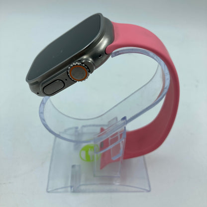 Unlocked Apple Watch Ultra 2 49MM BLUE Titanium Pink Sport Band  MX4D3LW