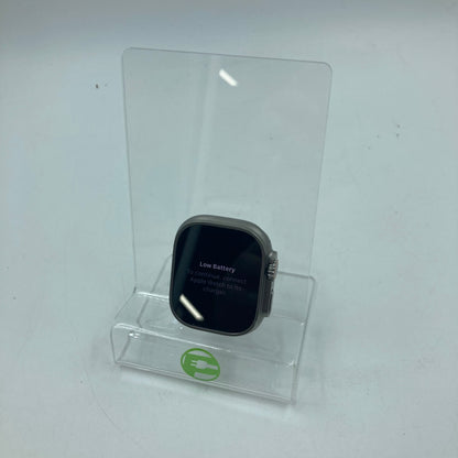 Unlocked Apple Watch Ultra 2 49MM Natural Titanium Olive Alpine Loop MREW3LL/A