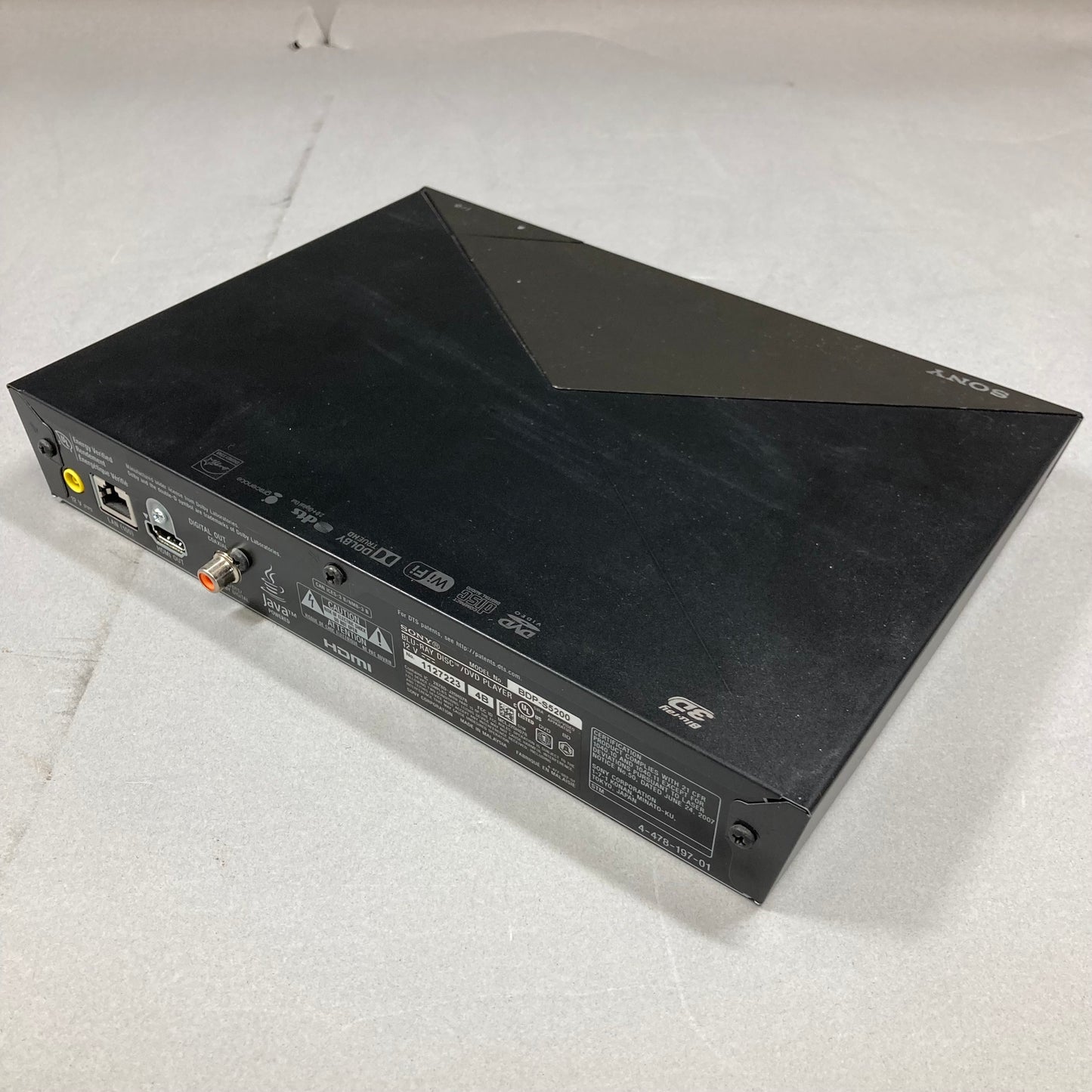 Sony BDP-S5200 BDP-s5200 DVD Player