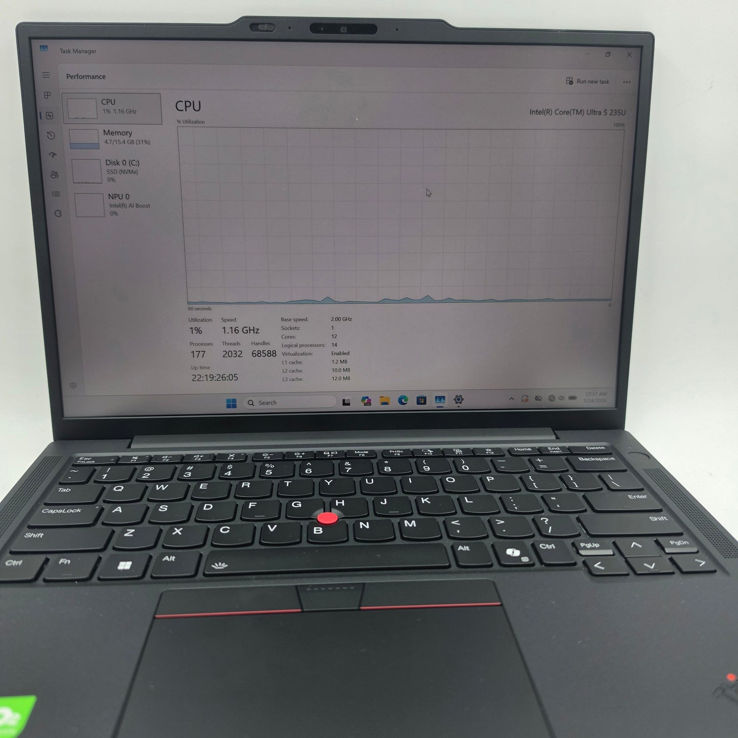Lenovo ThinkPad X13 Gen 6 21RLS47V15 13.3" 4.8GHz 16GB RAM 512GB SSD