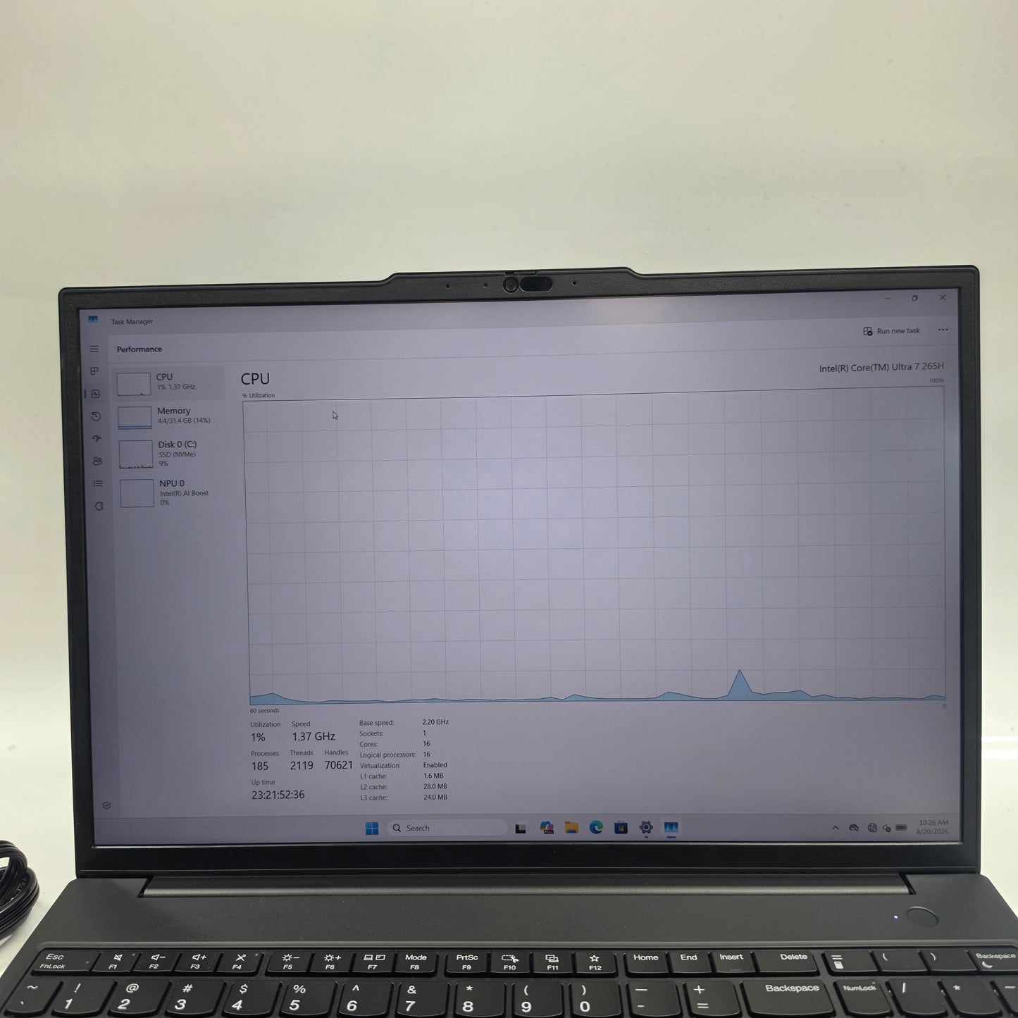 Lenovo ThinkPad P16V Gen 3 16" Intel Core Ultra 7 265H 2.0GHz 32GB RAM 1TB SSD
