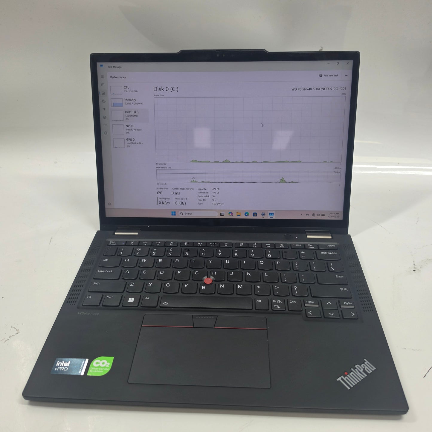 Lenovo ThinkPad X13 Gen 5 14" Intel Core Ultra 5 135U 1.6GHz 16GB RAM 512GB SSD