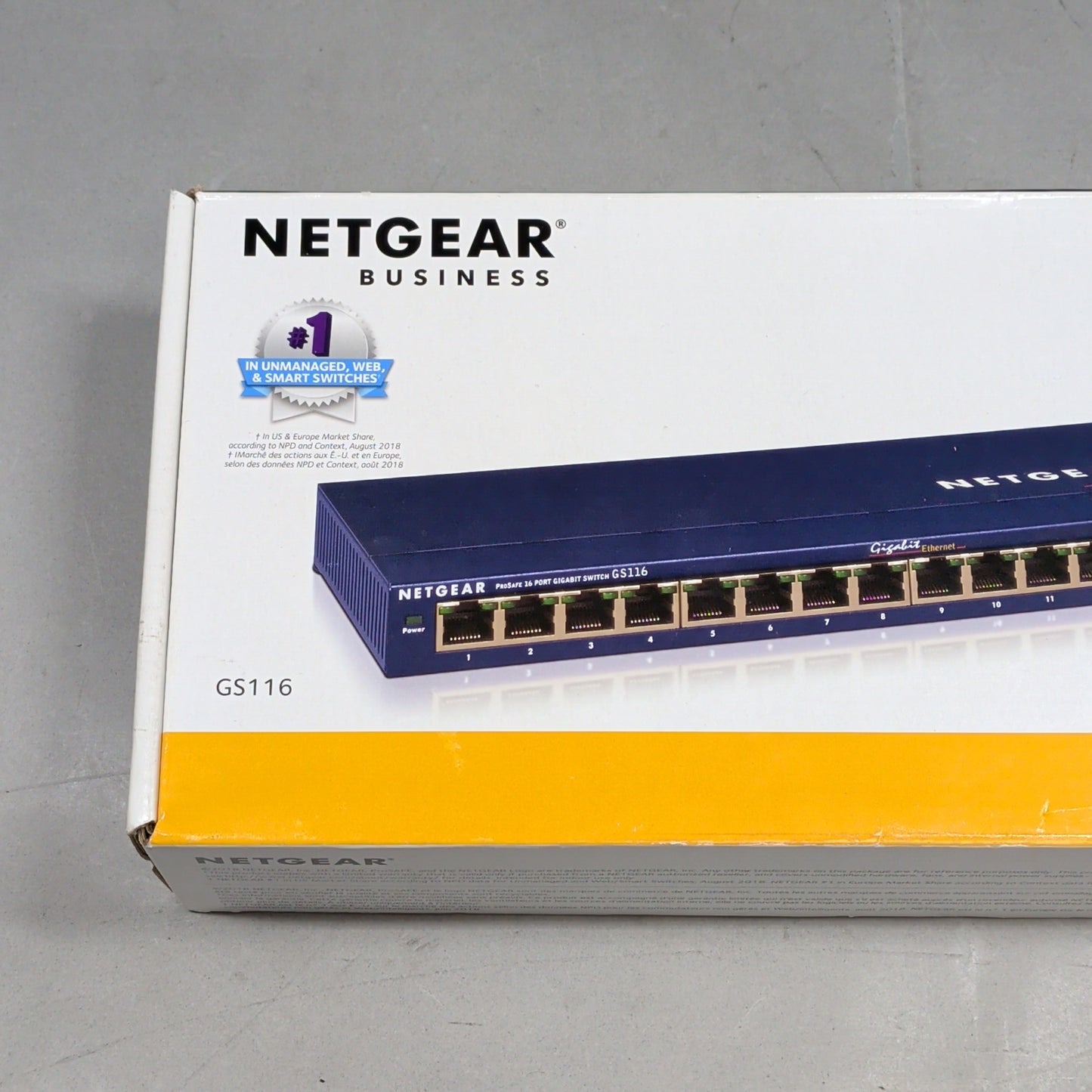 New NetGear 16-Port Gigabit Ethernet Unmanaged Switch GS116