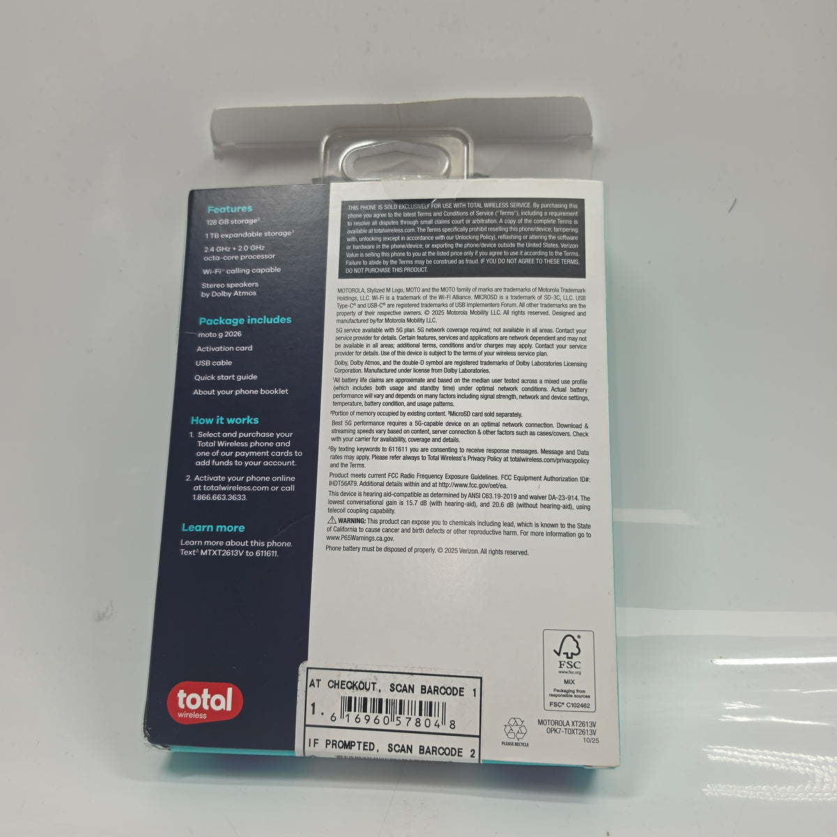 Unlocked Motorola Moto G Stylus 5G 128GB Blue