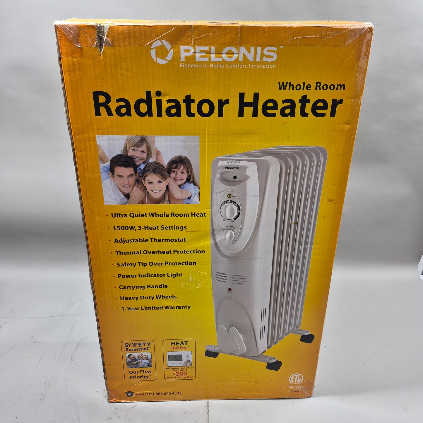 New Pelonis Whole Room Radiator Heater HO-0221
