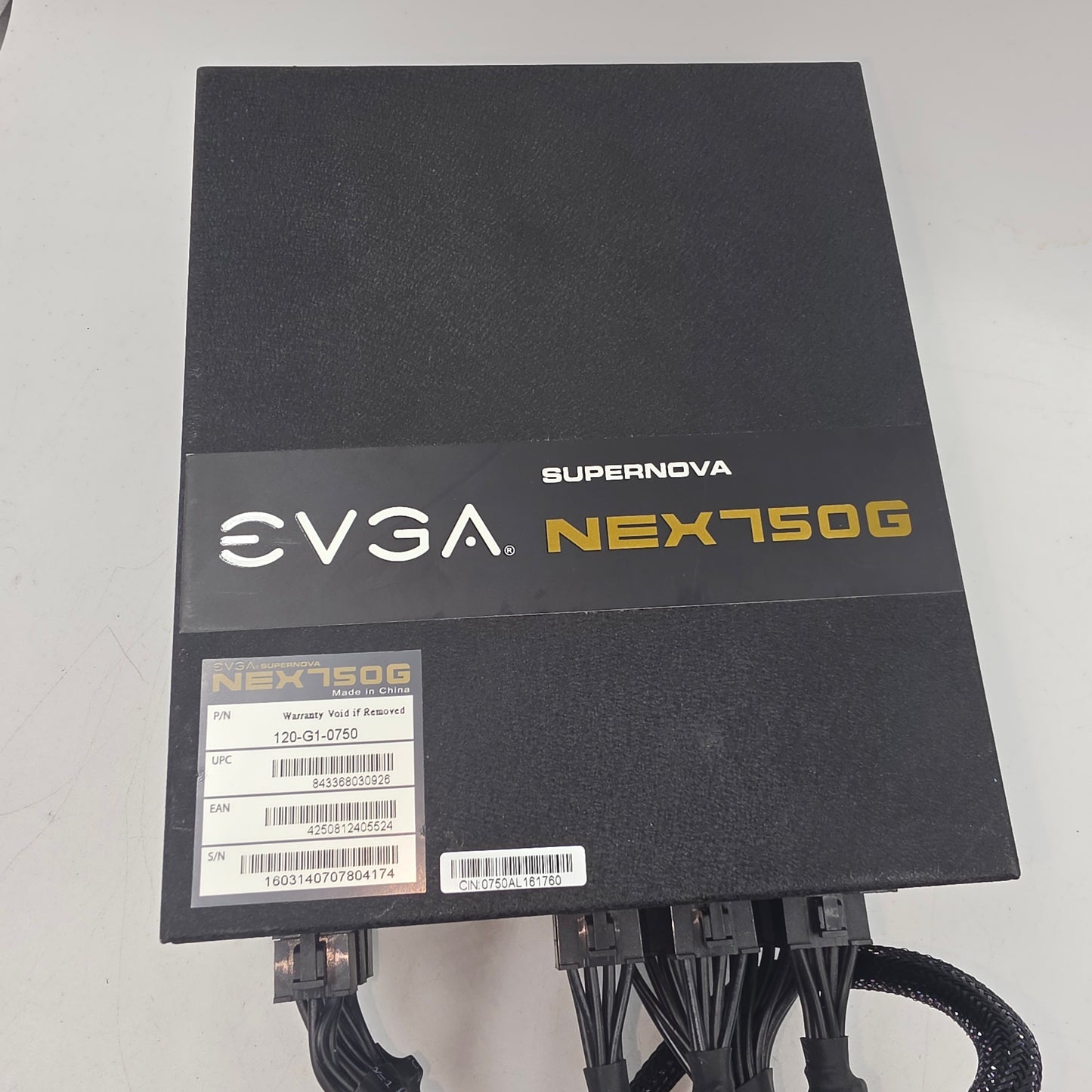 EVGA Supernova NEX750G 750W ATX Modular Power Supply 80 Plus Gold