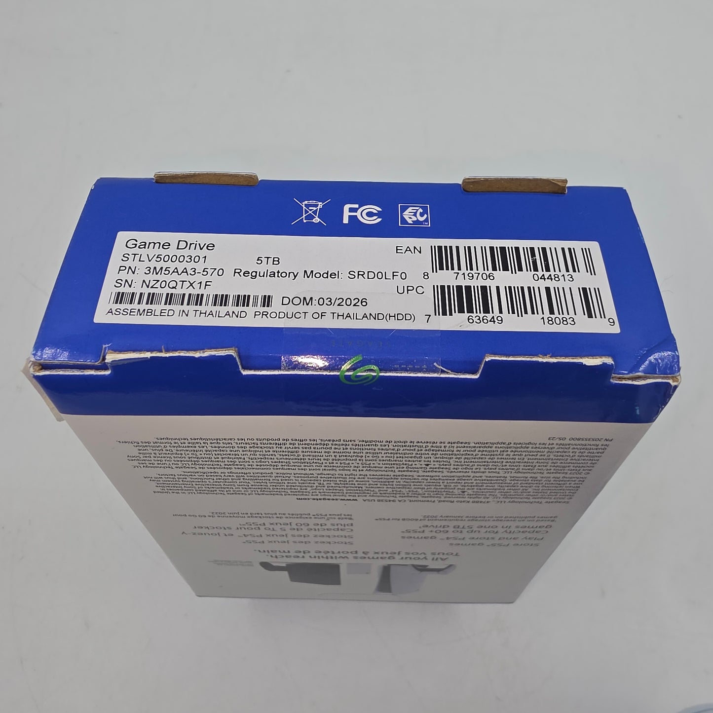 New Seagate Gaming Drive 5TB HDD SRD0LF0