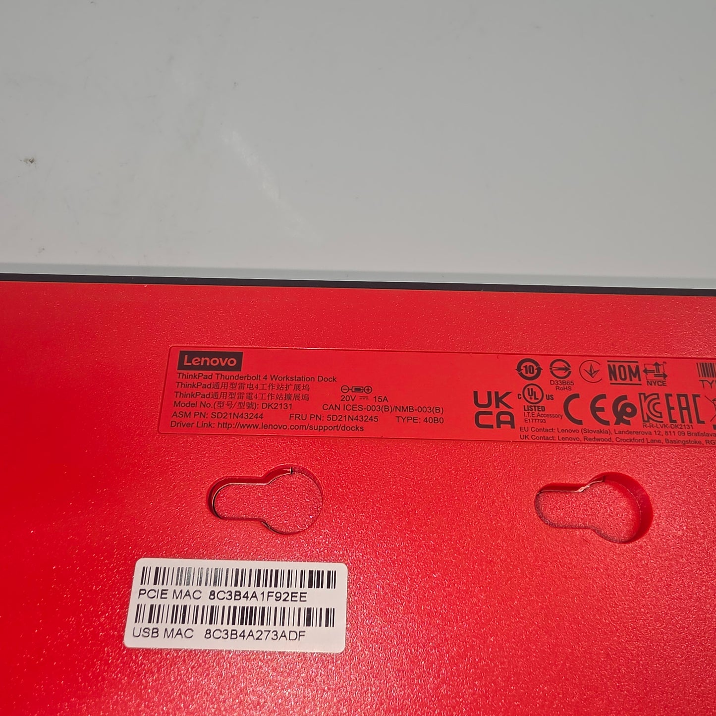Lenovo Thinkpad Thunder 4 Workstation Dock