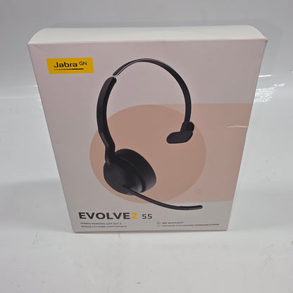 Jabra Evolve 2 55 Wireless Over-Ear Bluetooth Headphones Black HSC170W