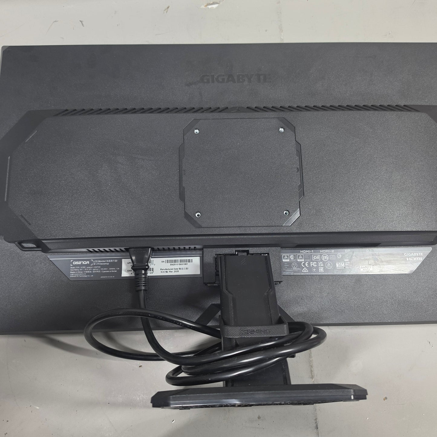 Gigabyte 27" GS27QA IPS 2K 180Hz Gaming Monitor