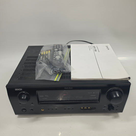 Denon AVR-1708 Multi-zone AV Surround Reciever w/remote Bundle