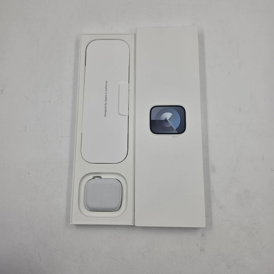 New Unlocked Apple Watch Series 9 41MM Silver Aluminum Black Unity Sport Band 