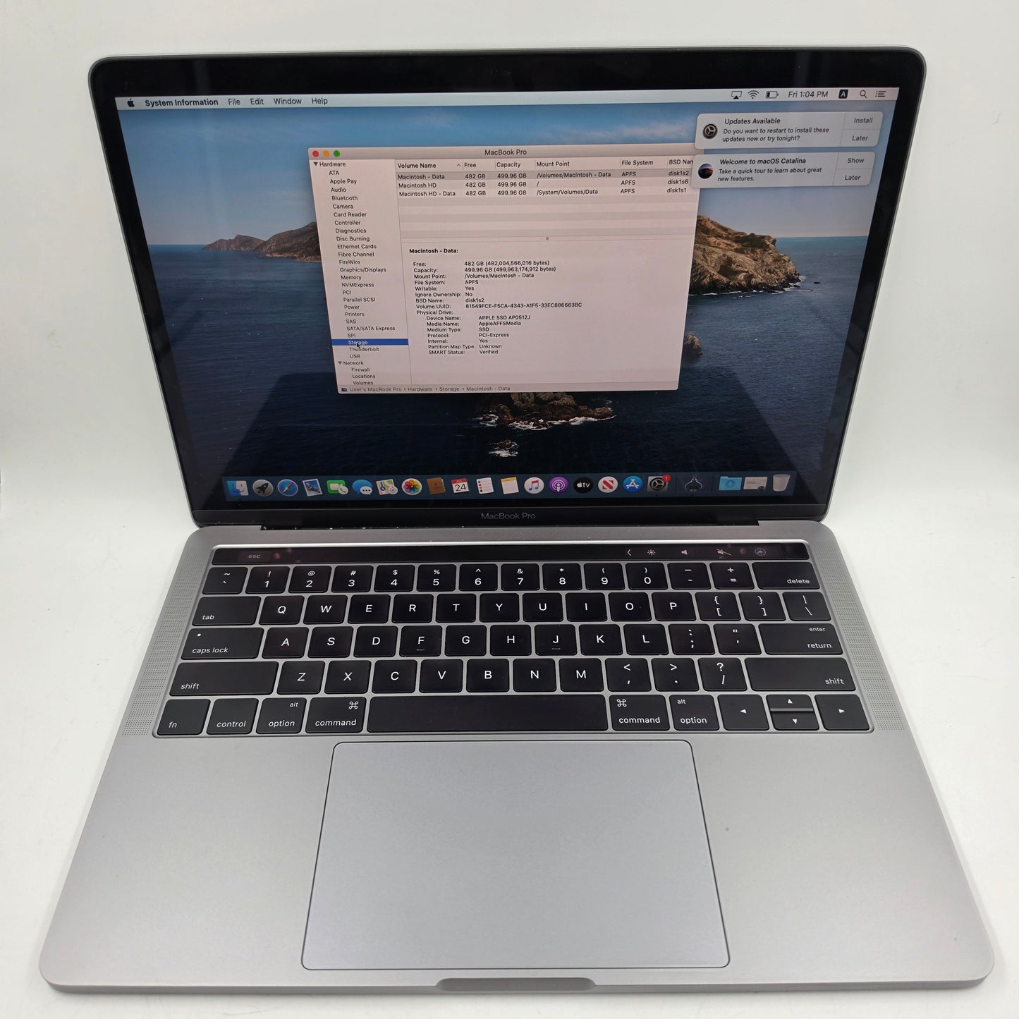 2016 Apple MacBook Pro 13.3" i5 2.9GHz 16GB RAM 512GB SSD Space Gray