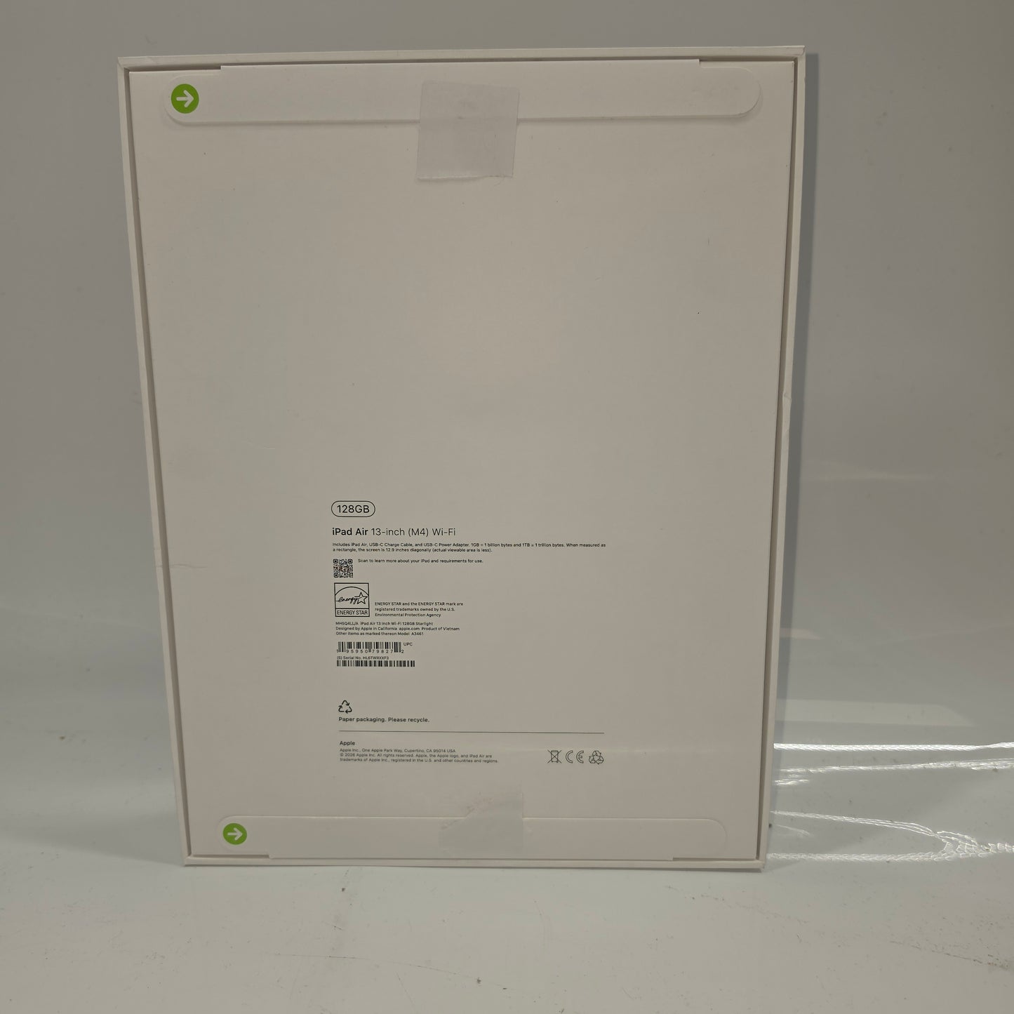 New WiFi Only Apple iPad Air 13" M4 128GB Starlight MH5Q4LL/A