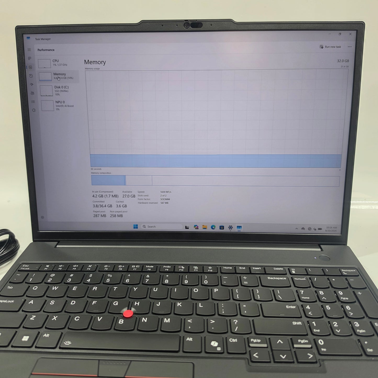 Lenovo ThinkPad P16V Gen 3 16" Intel Core Ultra 7 265H 2.0GHz 32GB RAM 1TB SSD