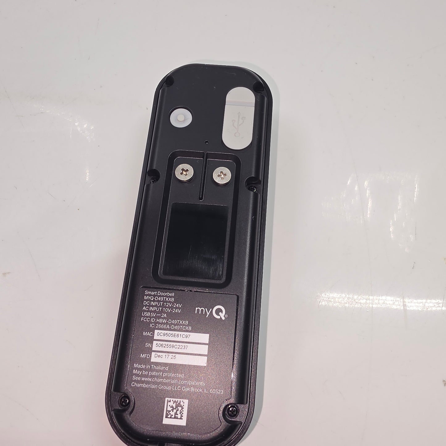 Smart Doorbell MYQ-D49TXXB 