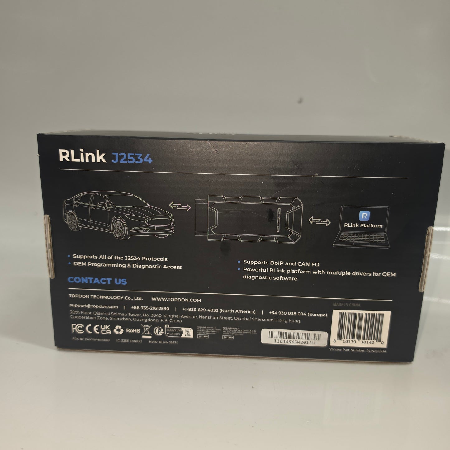 Topdon RLink J2534 All-In-One Pass Through Device