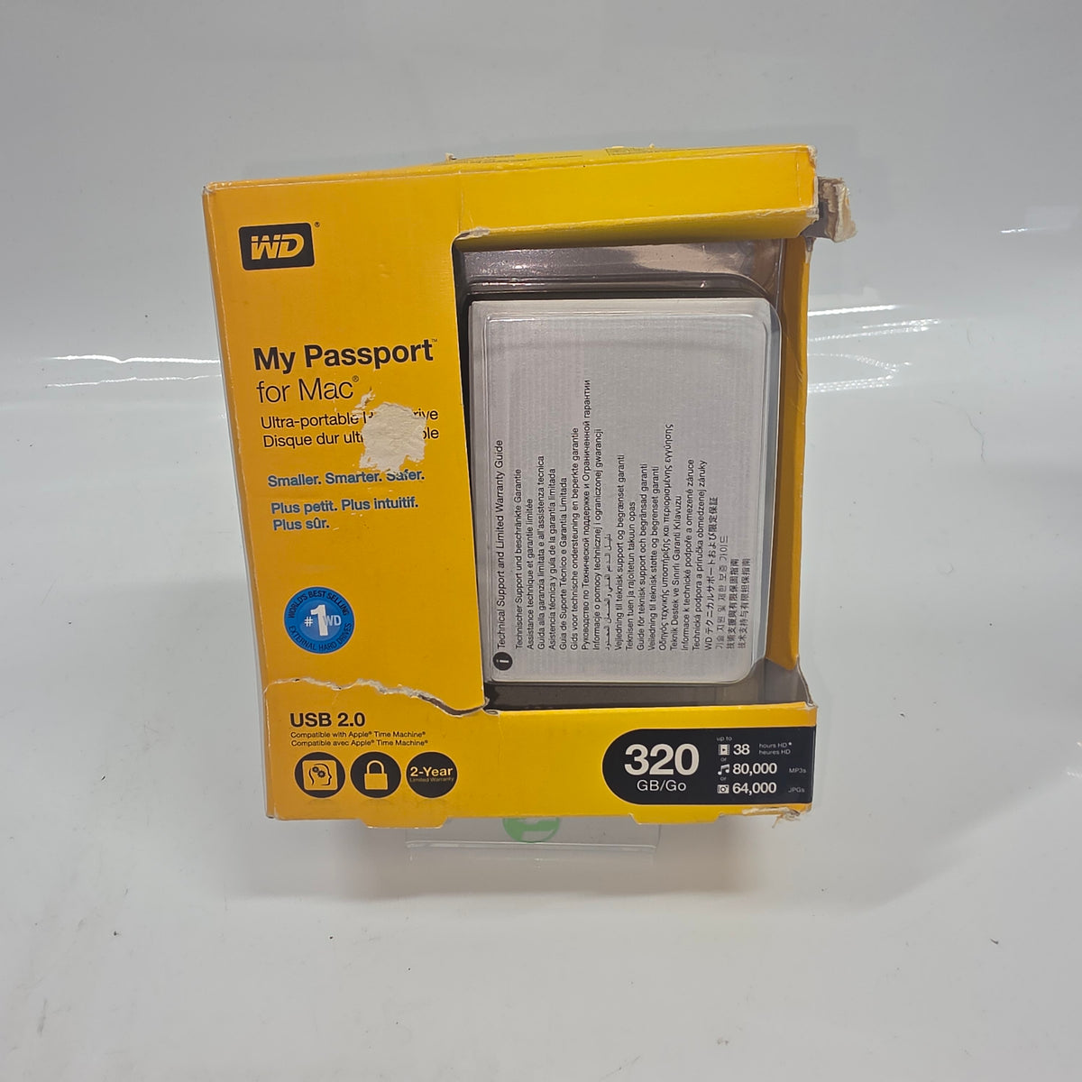 New WD My Passport 320GB Visual Backup