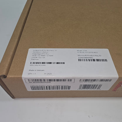 New Microsoft Surface Pro 12 for Business 90NL5R100990 12" Snapdragon X Plus 