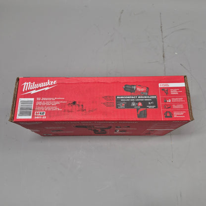 New Milwaukee 3401-20 M12 12V Sub-Compact Brushless Drill/Driver Tool