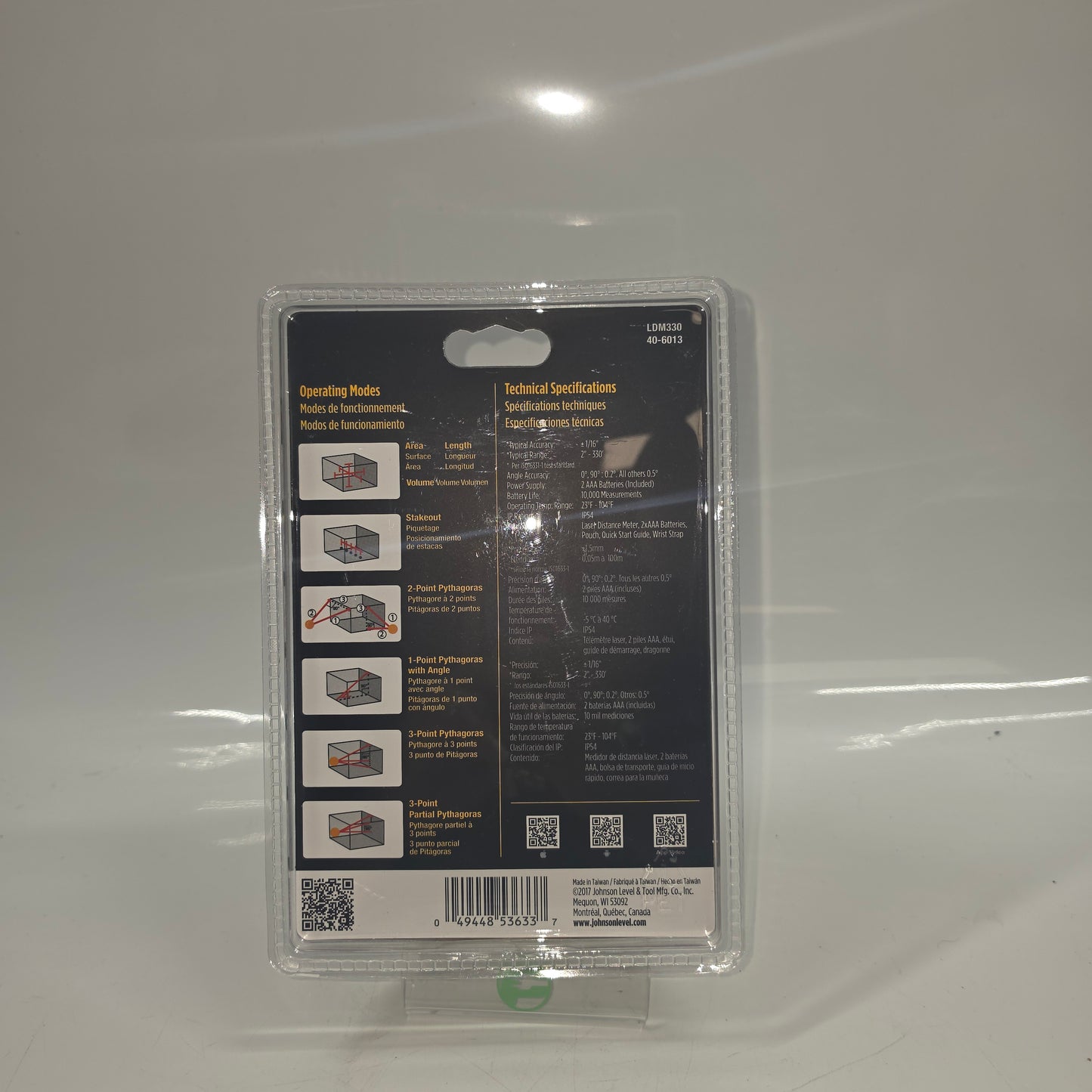 New JLX LDM330 Laser Distance Meaurer