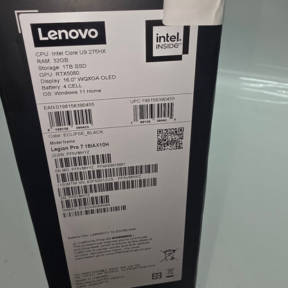 New Lenovo Legion Pro 7 16IAX10H Core Ultra 9 275HX 32GB RAM 1TB GeForce RTX 