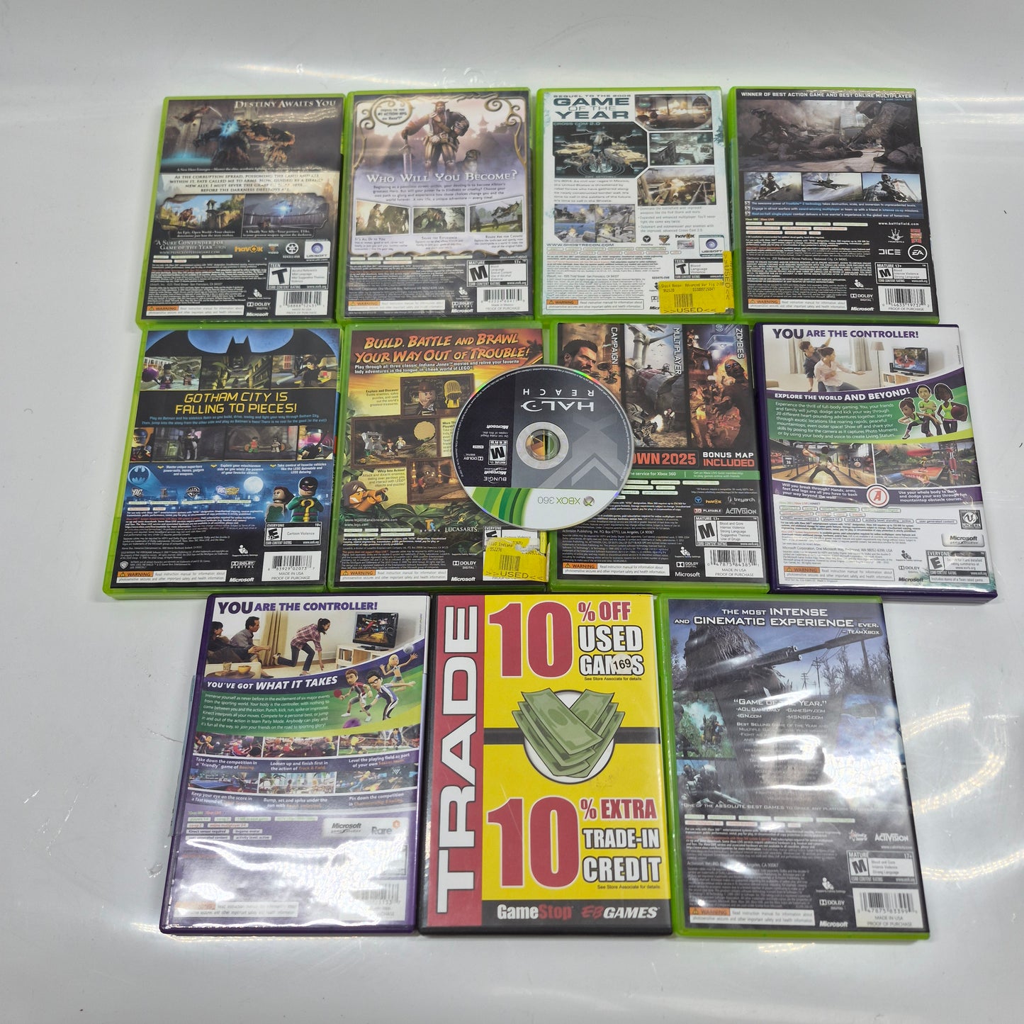 Lot of 12 Microsoft Xbox 360 Games