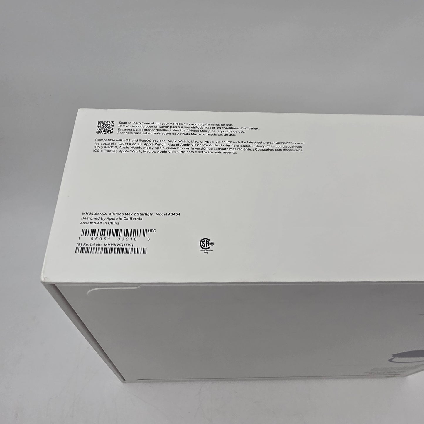 New Apple AirPods Max 2 Wireless Over-Ear Headphones Starlight MHWL4AM/A