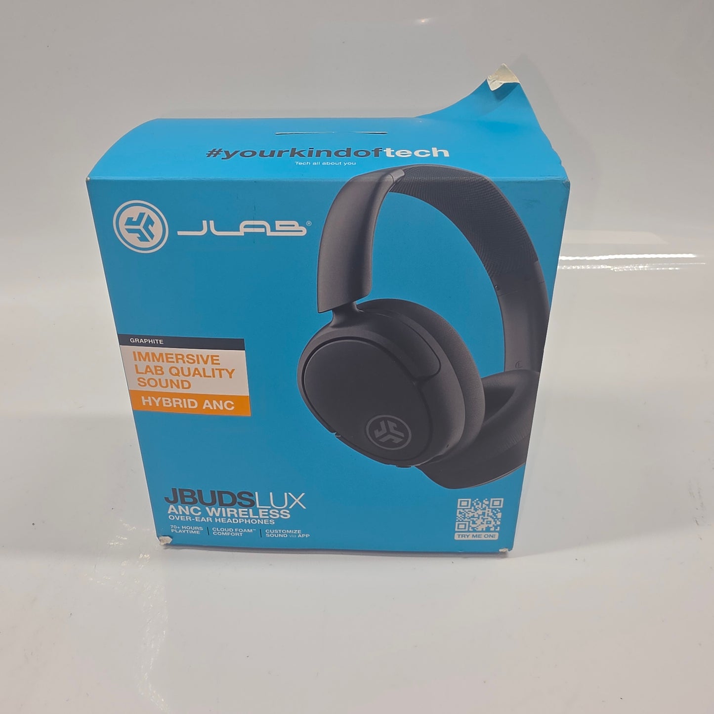 JLab ANC Wireless Wireless Over-Ear Bluetooth Headphones Black