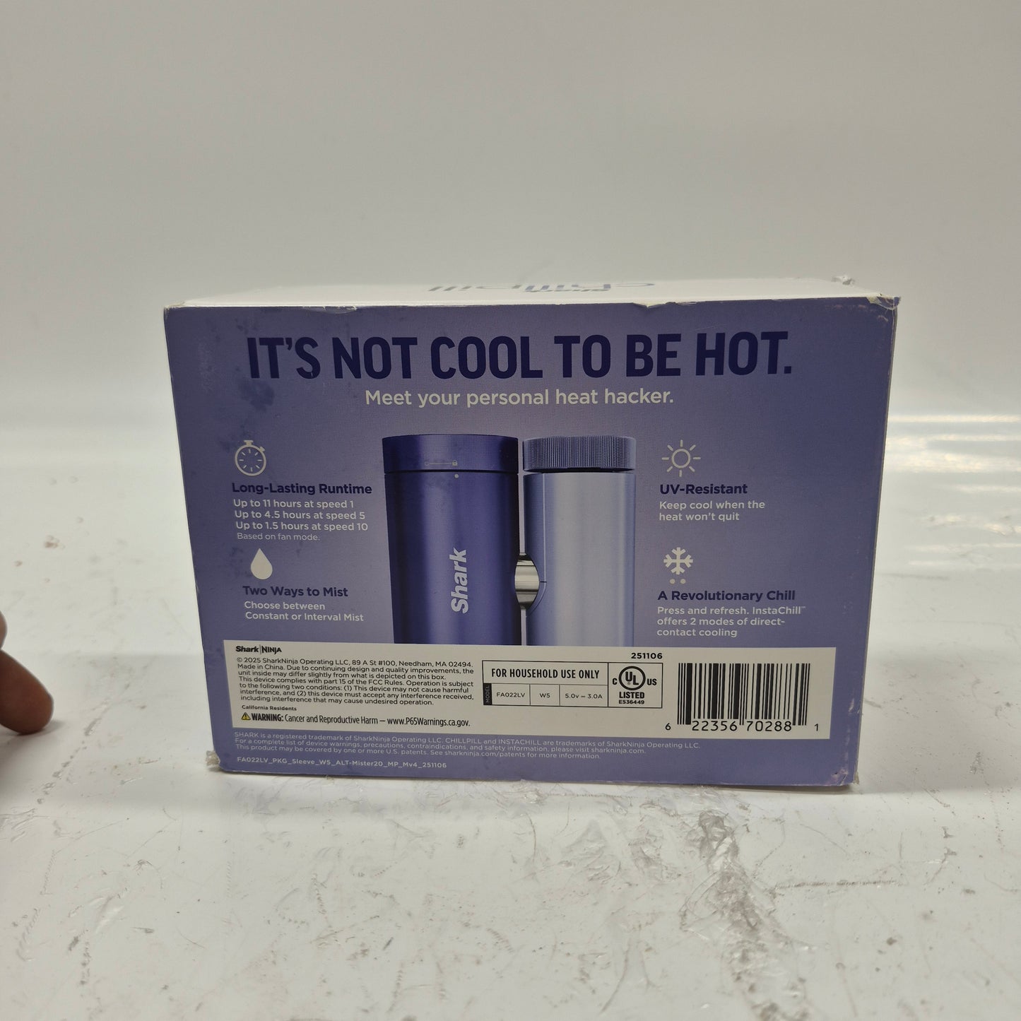 New Shark Chillpill 3 in 1 Portable Fan
