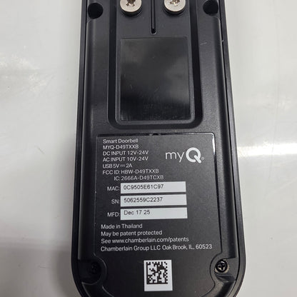 Smart Doorbell MYQ-D49TXXB 