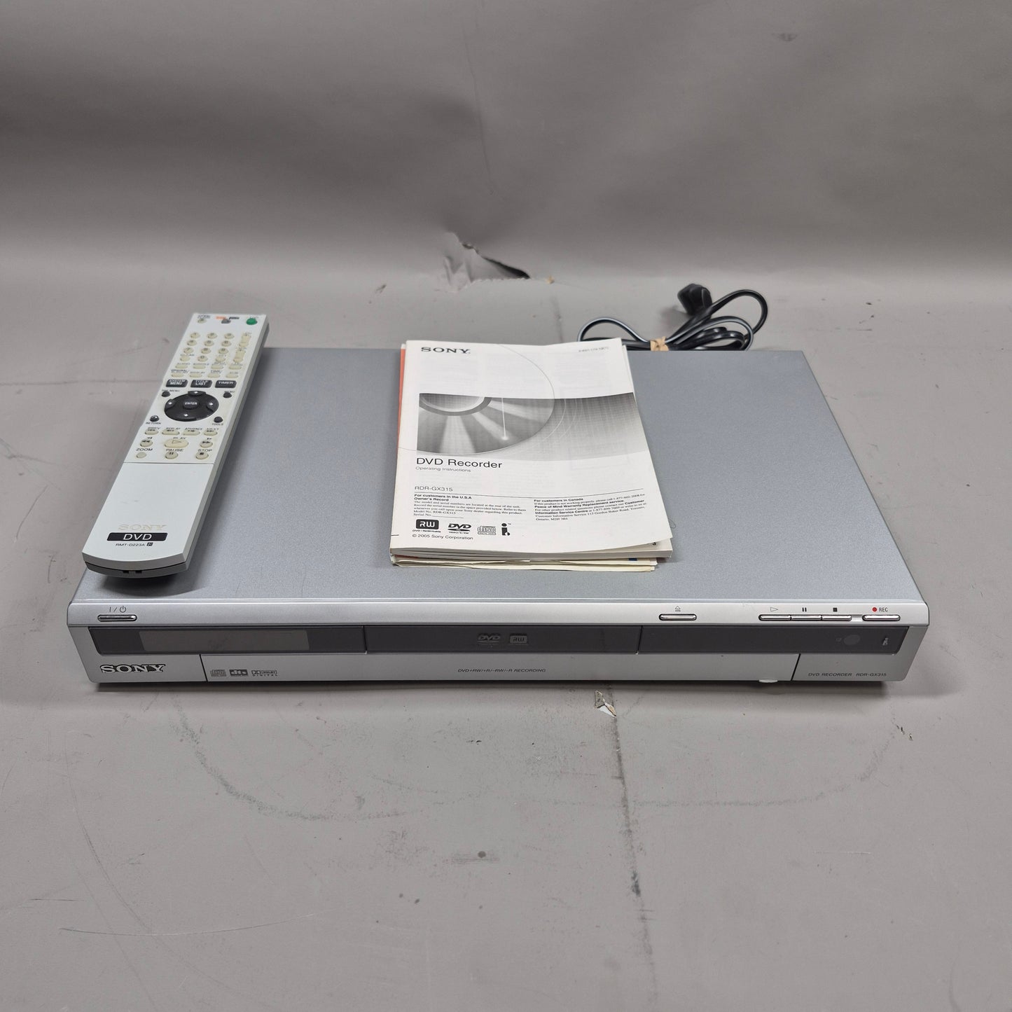 Sony RDR-GX315 DVD Player & Recorder