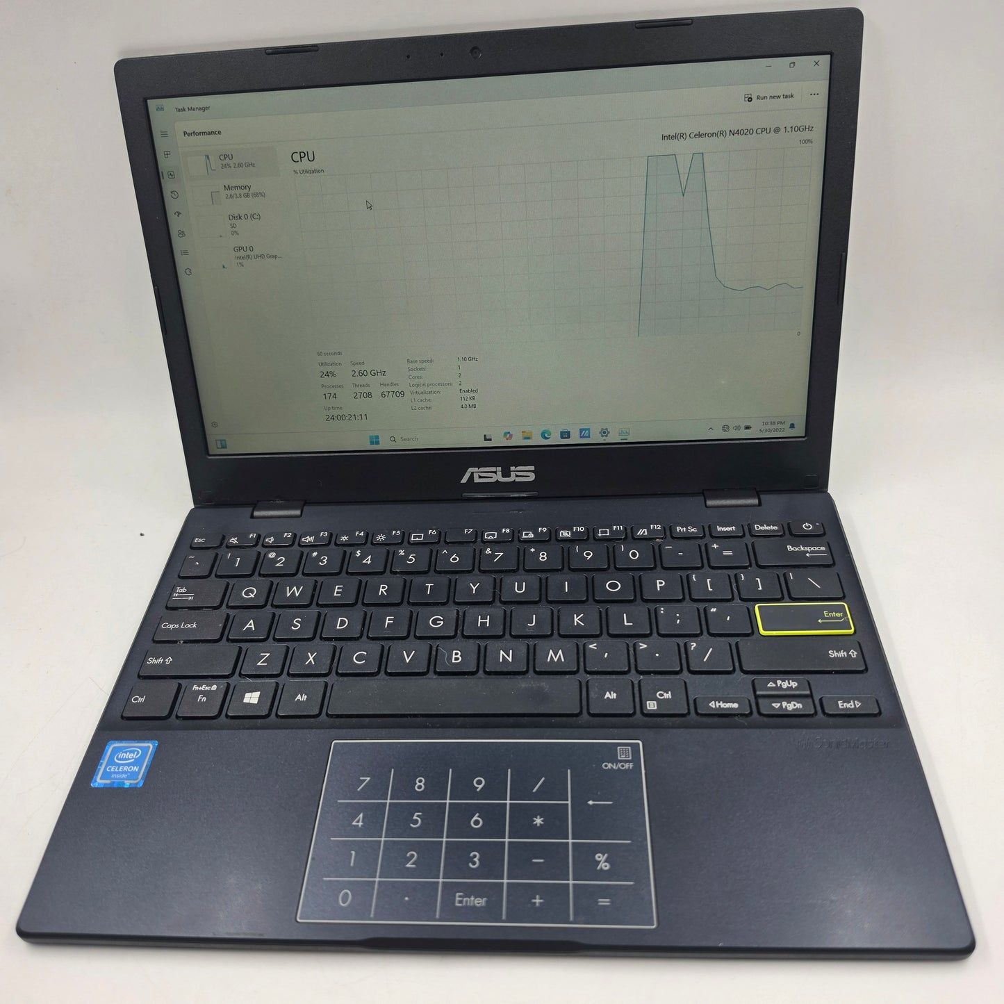 Asus Vivobook 14 L201MA 14" Celeron N4020 1.1GHz 4GB RAM 64GB SSD