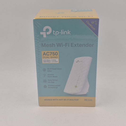 New Tp-Link Mesh Wi-Fi Extender Router AC750