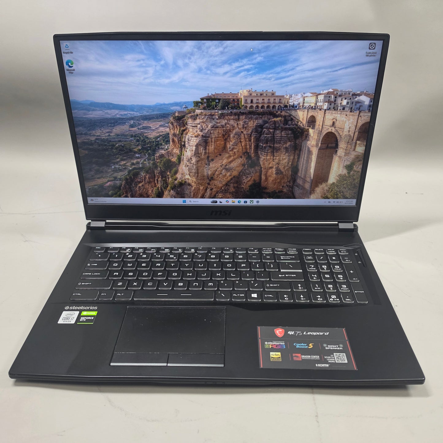MSI Leopard GL75 GL75 17.3" i7-10750H 2.6GHz 16GB RAM 512GB GeForce GTX 1660 Ti