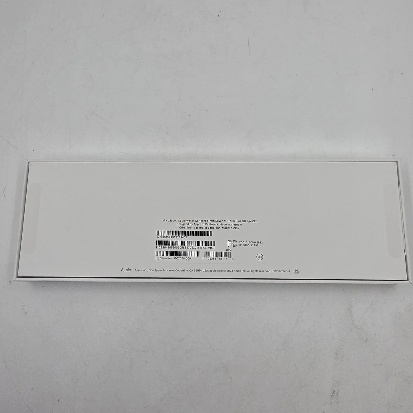 New Unlocked Apple Watch Series 9 41MM Silver Aluminum Black Unity Sport Band 