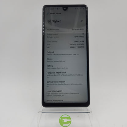 Factory Unlocked LG Stylo 6 64GB 10 Silver LM-Q730TM