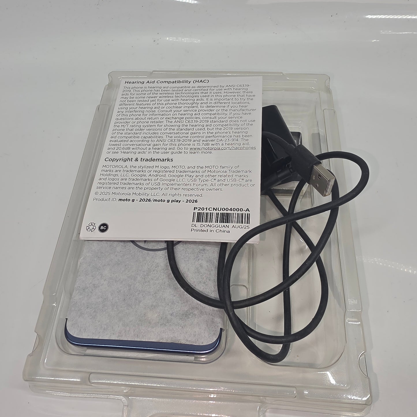 Unlocked Motorola Moto G Stylus 5G 128GB Blue