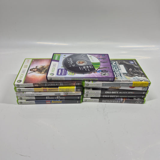 Lot of 12 Microsoft Xbox 360 Games