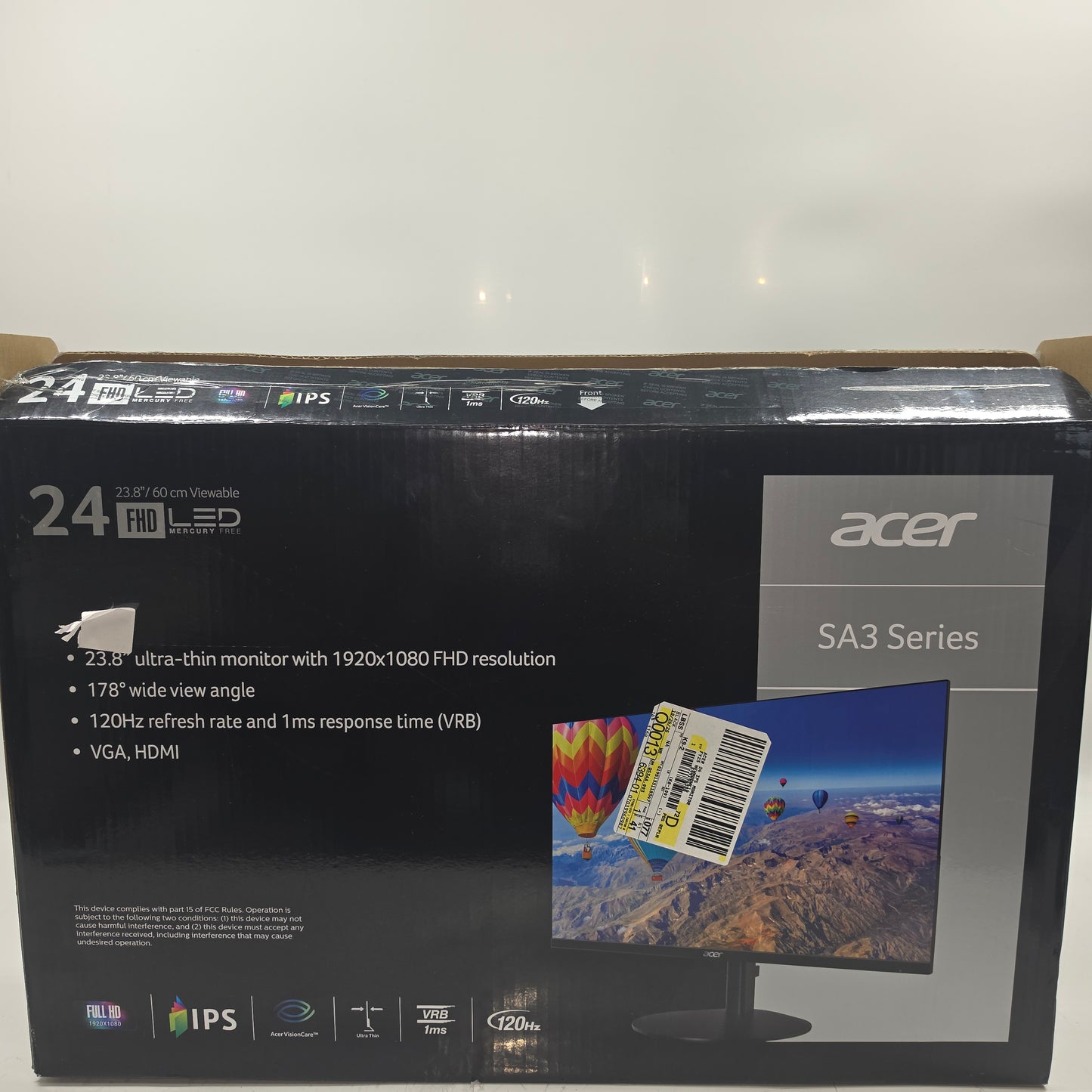 Acer 24" FHD LCD IPS Display Monitor