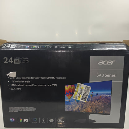 Acer 24" FHD LCD IPS Display Monitor