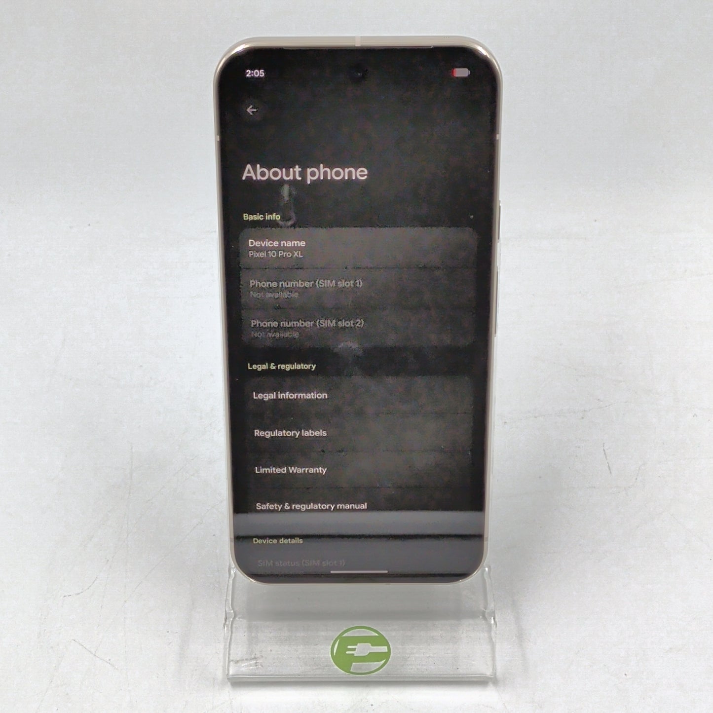 Factory Unlocked Google Pixel 10 Pro XL 256GB Jade GUL82