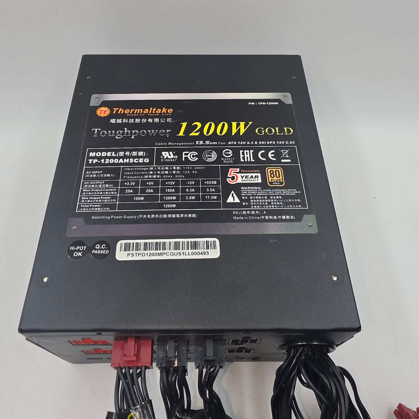 Thermaltake Touchpower 1200W Gold