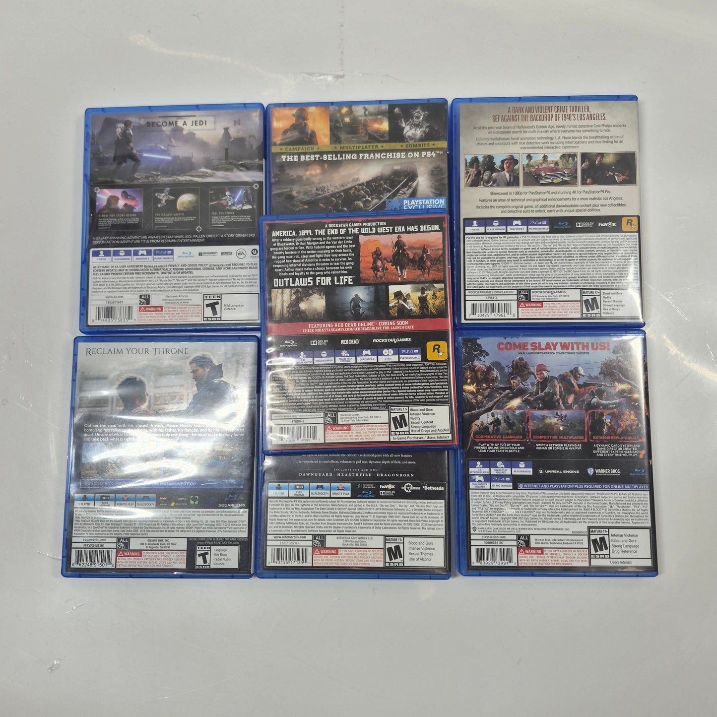 Lot of 7  Sony PlayStation 4 PS4 Games
